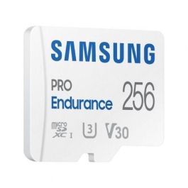 Samsung MB-MJ256KA/EU Tarjeta microSD PRO Endurance 256GB, 100/40 MB/s, U3 V30, 4K, p/ Vigilancia, CCTV y Cámara Coche, Adaptador SD