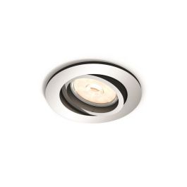 Aro Empotrable Philips Donegal Circular Cromado GU10 - Sin Bombilla