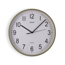 Reloj de Pared Versa Verde Plástico 35,1 X 35,1 X 4,5 CM
