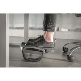 Digitus Reposapiés Ergonómico Activo con Función de Balanceo, Plástico Negro, 502x277x135 mm