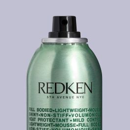 Redken Touchable Texture Espuma Voluminizadora 200ml - Aporta Volumen, Textura y Protección Térmica para Cabello Fino