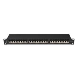 Lanberg PPSA-1024-B Patch Panel 24 Puertos Cat6a F/UTP Negro Montaje en Bastidor