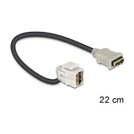 DELOCK 110 - Módulo Keystone HDMI Hembra a HDMI Hembra con Cable, 0.22m (22cm), Conectores Chapados en Oro, Negro Precio: 12.1968. SKU: B1CCQNWGSX