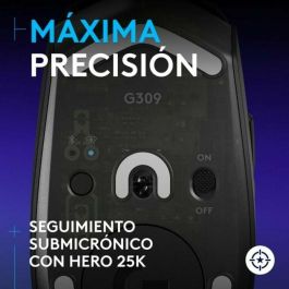 Logitech G309 LIGHTSPEED - Ratón Gaming Inalámbrico, 25 600 dpi, Bluetooth, Peso 86 g, 6 Botones, Negro, Compatible con PC/Mac