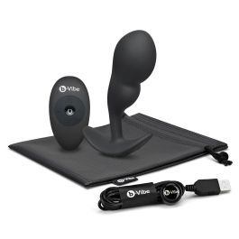 Plug anal con control remoto B-Vibe Negro