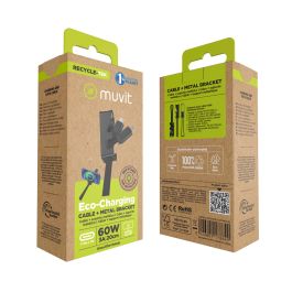 Cable USB Muvit MC167-RA-A Negro