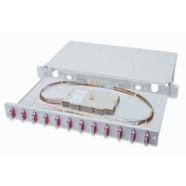 Digitus LWL Spleißbox 1HE Caja Empalme Fibra Óptica SC DX OM4, Equipada 12x SC, Acero Gris 1U, 483 mm Precio: 129.88999947. SKU: S7801210