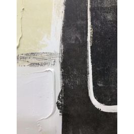 DKD Home Decor Cuadro Abstracto Beige Negro 4 x 120 x 90 cm (2 Unidades)