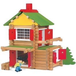 Jeujura Set de Construcción - My Wooden Chalet - 135 piezas de madera natural y teñida para niños Precio: 45.50000026. SKU: S7163278