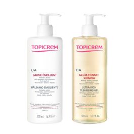 Topicrem DA BÁLSAMO EMOLIENTE ESTUCHE - Hidratante Corporal con Aceite de Lino y Cera de Abeja - 500 ml + Gel 500 ml Precio: 30.42666. SKU: B1HRTB9TNR