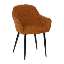 Silla Marrón Tejido-Metal Contract 61 X 59,50 X 83 cm