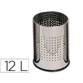 Q-connect Papelera Metálica Cromada Perforada 250x325 mm Precio: 27.78999982. SKU: BIX29629