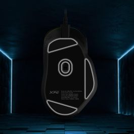 XPG ALPHA Ratón Gaming Óptico USB Tipo C 16000 DPI para Mano Derecha, Negro, con Iluminación Personalizable