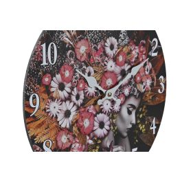 DKD Home Decor Reloj de Pared Moderno Multicolor Negro 4 x 34 x 34 cm (3 Unidades)