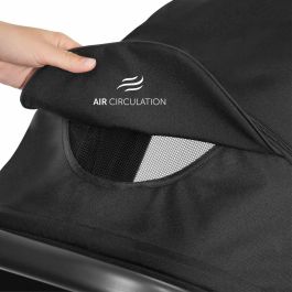 HAUCK HAU4007923148549 Cochecito Todoterreno Rapid de 3 Ruedas con Plegado Rápido con una Mano - Negro