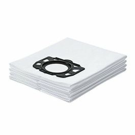 Kärcher Bolsa de 4 filtros de guata triple espesor para aspiradoras WD4 WD5 WD6: 10% mayor filtración y alta resistencia al desgarro.