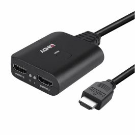 Adaptador HDMI a 2 x HDMI LINDY 38356 Negro