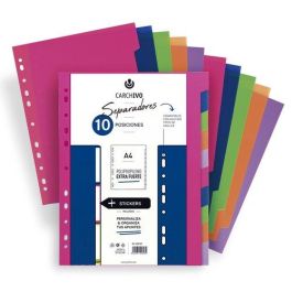Carchivo Separadores 10 Posiciones A4 PP Extra Fuerte Fashion Colores Precio: 3.50000002. SKU: BIX49051099