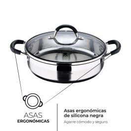 Masterpro Tartera Foodies Bgmp-1503-bk 3,8 l Ø28x7,5 cm Acero Inoxidable 18/10 para Inducción, Gas, Eléctrico