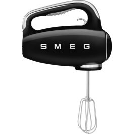 Smeg HMF01BLEU Batidora de mano 50s Retro Diseño Negro 250W - 9 Velocidades, Turbo, Pantalla incorporada