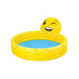 Bestway Piscina Hinchable Infantil Chorro Sonrisa 165x144x69 cm +2 Años Jardin 53081