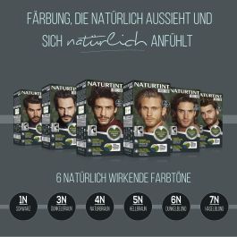 Naturtint #6Nrubio oscuro Tinte Sin Amoniaco Hombre Rubio Oscuro 1 Unidad para Cabello y Barba con Cobertura de Canas