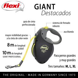 Flexi Correa Giant L Cinta 8M NEON para Perros Grandes