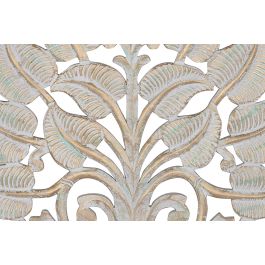 Decoracion Pared Indio DKD Home Decor Blanco 2 x 90 x 90 cm Decoracion Pared Indio DKD Home Decor Blanco 2 x 90 x 90 cm