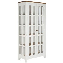 DKD Home Decor Vitrina Urban Colección Daniela 90x190x40 cm Blanco Marrón Mango Cristal Acacia con 2 Cajones y 4 Estantes Precio: 741.49999957. SKU: B1EHY9AYWP