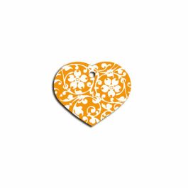 Placa identificativa Imarc Heart Amarillo Naranja