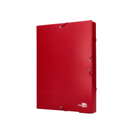 Liderpapel Carpeta Proyectos Folio Lomo 50mm Cartón Forrado Rojo