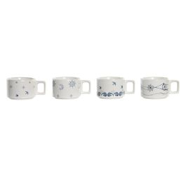 DKD Home Decor Set de 4 Cafe Atlantico Azul Blanco 11 x 27 x 11 cm Dolomite Precio: 17.5000001. SKU: B12WFD83FV