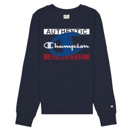 Sudadera sin Capucha Hombre Champion Authentic Athletic M Azul oscuro