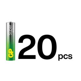 GP 24A/LR03 Pila AAA Super Alcalina G-Tech Pack de 20 Unidades para Dispositivos Electrónicos