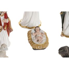 DKD Home Decor Nacimiento de Navidad Tradicional, Set de 8 Figuras Decorativas de Resina Multicolor, 4x12x5 cm