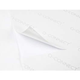 Q-connect KF00574 Etiquetas Adhesivas 52,5x29,7 mm para Ink-jet, Láser, Fotocopiadora - Caja 100 Hojas DIN A4