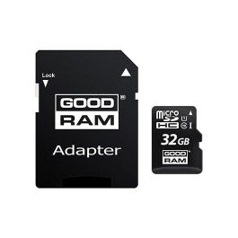 Goodram Tarjeta de Memoria MicroSDHC 32 GB Clase 10 UHS-I Adaptador SD Incluido M1AA-0320R12 Precio: 12.50000059. SKU: S0437995