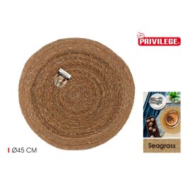 Salvamantel redondo Seagrass 45 cm Privilege (36 Unidades) Precio: 77.98999945. SKU: B1FKR3S5B2