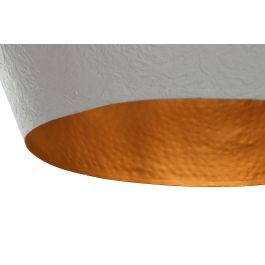 DKD Home Decor Lámpara Techo 1c24 Blanco Dorado 74 x 74 x 50 cm