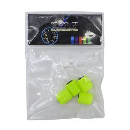 Occ Sport OCCLEV005 Tapones de válvula de aire universales fluorescentes de ABS, pack de 4 unidades amarillas. Brillan en la oscuridad. Occ Sport OCCLEV005 Tapones de válvula de aire universales fluorescentes de ABS, pack de 4 unidades amarillas. Brillan en la oscuridad.