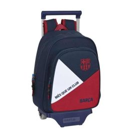 Mochila Escolar con Ruedas F.C. Barcelona Corporativa Azul Granate (27 x 33 x 10 cm) Precio: 30.50000052. SKU: S4305307