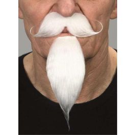 Barba y perilla adulto blanca talla única Barba y perilla adulto blanca talla única