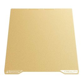 Creality 4004090163 Placa de Impresión 3D, Plataforma de Montaje 293x270 en Acero Spring Steel, Compatible con K2 Pro, Color Amarillo