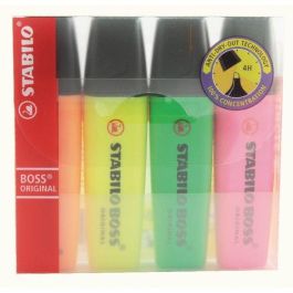 Stabilo Marcador Fluorescente Boss Original - Blíster 4 Unidades, 9 Colores Fluorescentes, Tecnología Antisecado Precio: 4.49999968. SKU: B1DB7YZ5KH