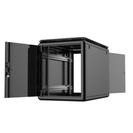 Lanview Armario Rack 19'' 12U de Pie 600x1000mm para Servidores y Cableado, Puerta Cristal Seguridad, Paneles Removibles