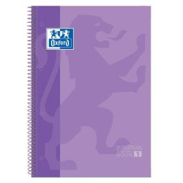 Bloc Oxford School Eu.Book 1 Micro.Tapa Extra A4+ 80H Cuadric.5X5 90G Lila 5 unidades Precio: 24.78999963. SKU: S8414300