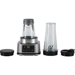 Ninja CB100EU Batidora de Vaso 2 en 1 Power Nutri 1100W con Smart Torque y Recipientes de 700ml y 400ml