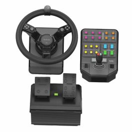 Logitech G Saitek Controlador de Simulación Agrícola Realista: Incluye Volante, Pedales y Panel Lateral para Farming Simulator