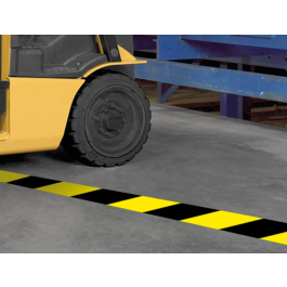 Q-connect Cinta de Seguridad Amarilla y Negra 20 mt x 48 mm