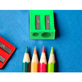 Liderpapel Sacapuntas Plástico 2 Usos Colores Surtidos